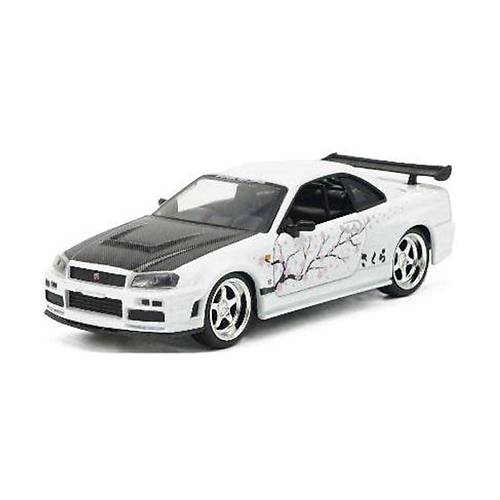 Jada 1:32 Pink Slips 2002 Nissan Skyline GT-R (R34) Model Araba | ocuklar ve Yetikinler in