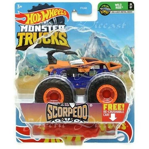 Hot Wheels Monster Trucks Arabalar 1:64 Scorpedo