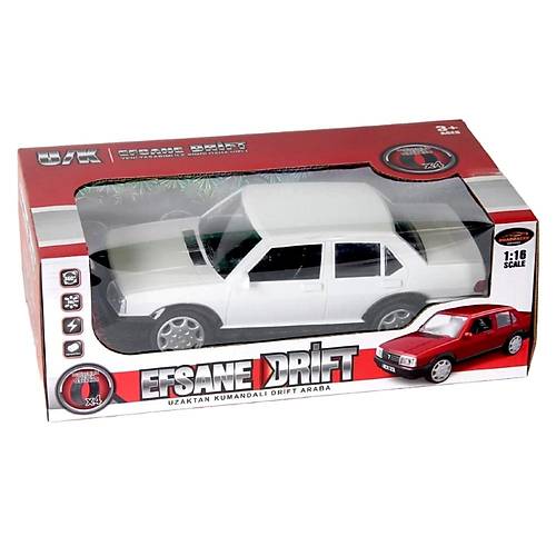 Efsane Drift 1:16 Uzaktan Kumandal arjl Tofa Araba Beyaz
