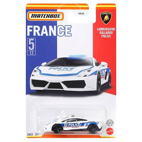 Matchbox 1:64 Best Of France Arabalar Lamborghini Gallardo Police