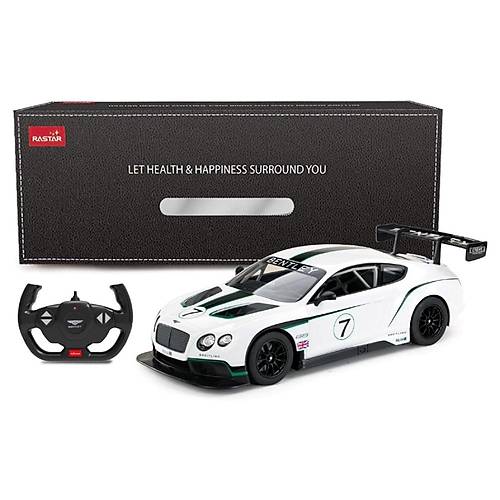 Rastar 1:14 Uzaktan Kumandal Araba Bentley Continental GT3 2.4 Ghz Ikl Beyaz