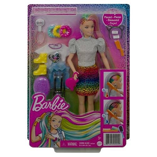 Barbie Leopar Desenli Salar Bebei
