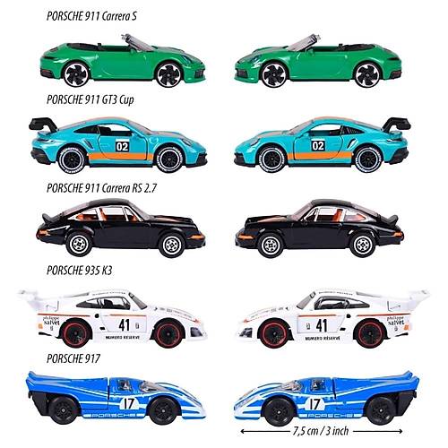 Majorette 5'li Giftpack Porsche Edition