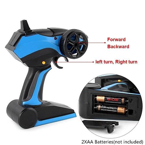 Racer 1:10 Uzaktan Kumandal Araba Drift 2.4 Ghz 20 Km/h Usb arj 43 Cm 8+ Ya YL5 Mavi