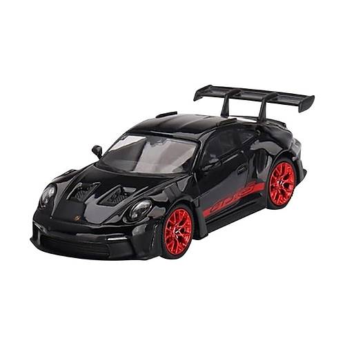 Mini GT 1:64 Scale Porsche 911 (992) GT3 RS Black with Pyro Red