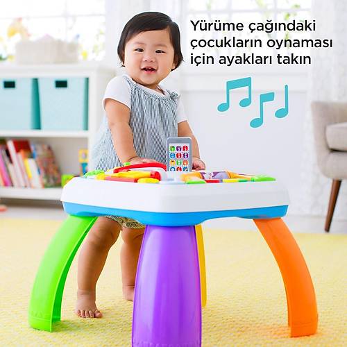 Fisher Price Elen ve ren Eitici Kpein Aktivite Masas Trke