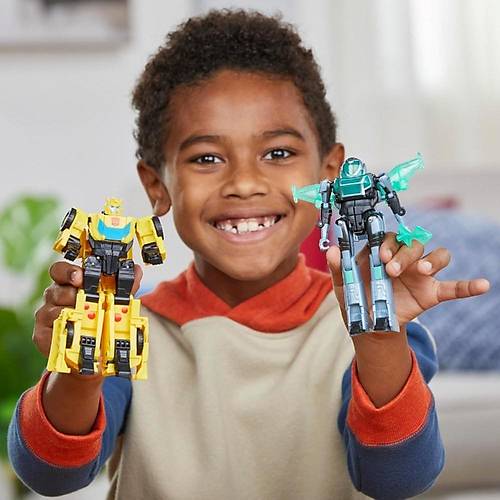 Transformers Earthspark Combiner Figr F8439 Bumblebee + Mo Malto | Birleen Aksiyon Figr Seti