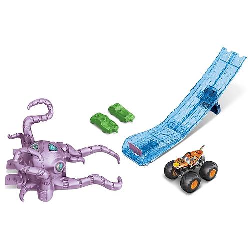 Hot Wheels Monster Trucks Aksiyona Balang Oyun Seti Octo-Slam