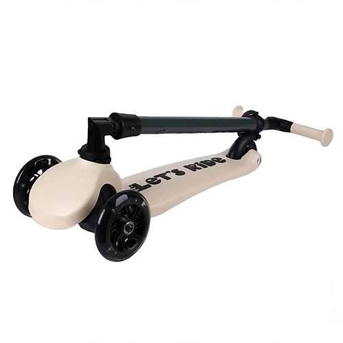 Let's Ride 3 Tekerlekli Katlanabilir Ikl Scooter Bej