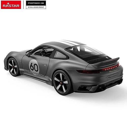 Rastar 1:16 Porsche 911 Sport Classic Uzaktan Kumandal Araba  Gri, 2.4 GHz, 26 cm, Lisansl Klasik Spor Model