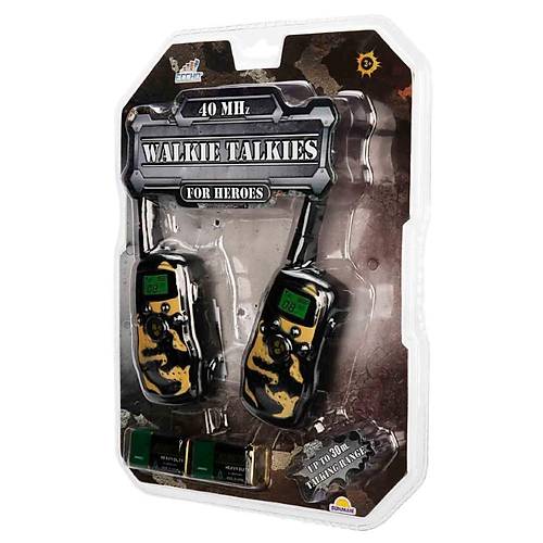 Walkie Talkie Askeri Telsiz Seti Asker Yeili