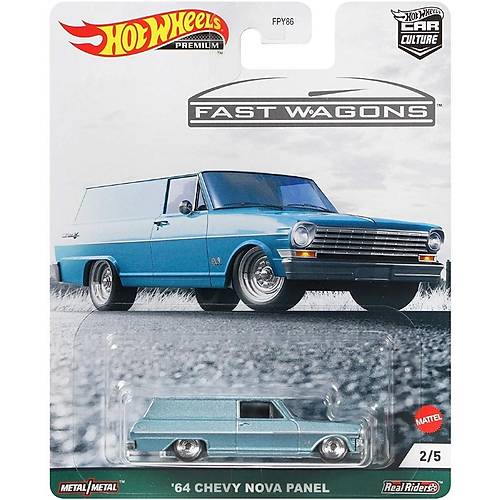 Hot Wheels Premium Car Culture Fast Wagons '64 Chevy Nova Panel