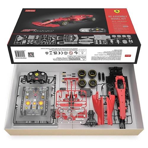 Rastar 1:16 Ferrari F1 Building Kit Uzaktan Kumandal Araba  2.4 GHz, Paral Montajl Lisansl Formula Model