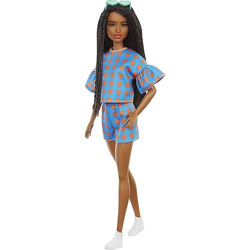 Barbie Byleyici Parti Bebekleri Kalp Desenli Elbise