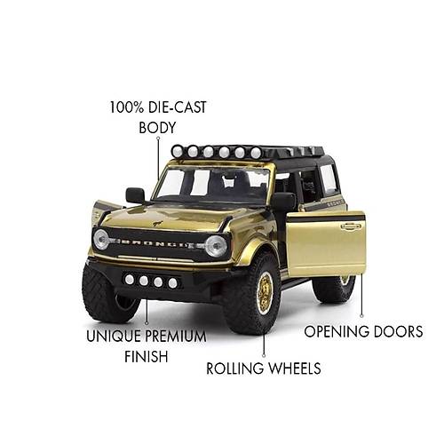 Jada 1:32 Pink Slips 2021 Ford Bronco Model Araba | ocuklar ve Yetikinler in