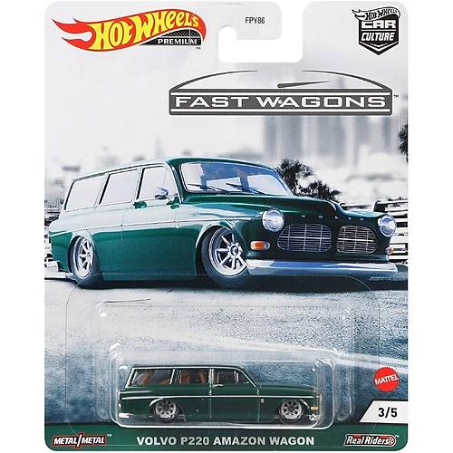 Hot Wheels Premium Car Culture Fast Wagons Volvo P220 Amazon Wagon