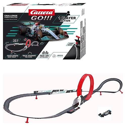 Carrera Go Slot Araba Yar Seti Challenge Formula Qualifying Hamilton No.44