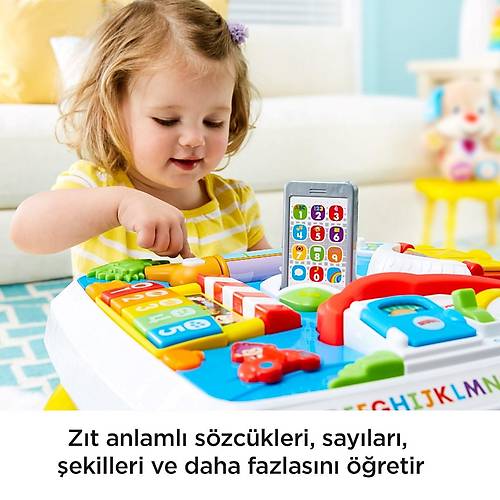 Fisher Price Elen ve ren Eitici Kpein Aktivite Masas Trke