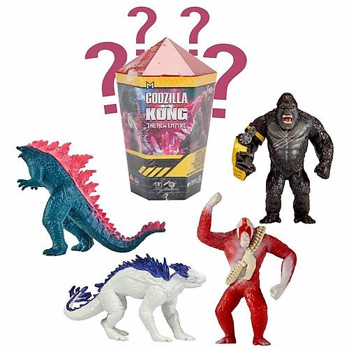 Godzilla X Kong Kristal Srpriz Mini Figr Srpriz Paket Krmz