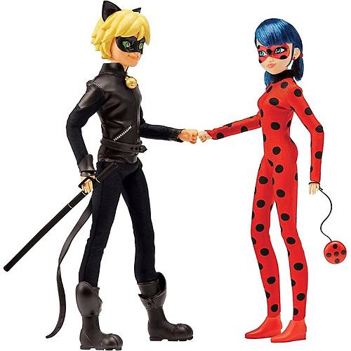 Miraculous Uur Bcei Bebekler 26 Cm Ladybug & Cat Noir