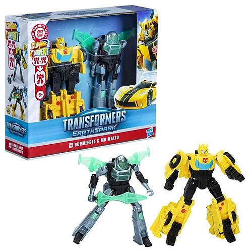 Transformers Earthspark Combiner Figr F8439 Bumblebee + Mo Malto | Birleen Aksiyon Figr Seti
