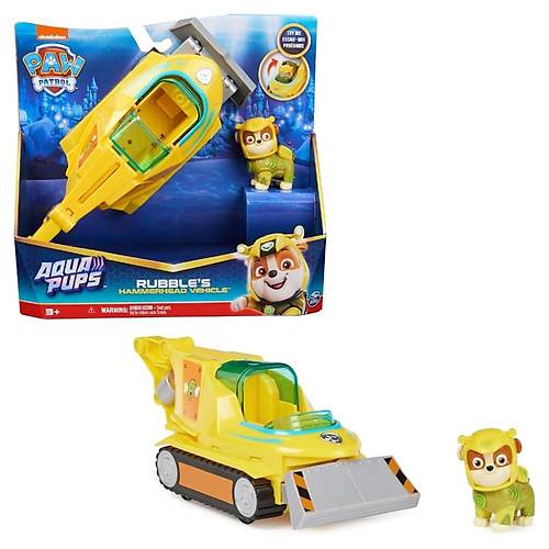 Paw Patrol Aqua Pups Temal Aralar Rubble