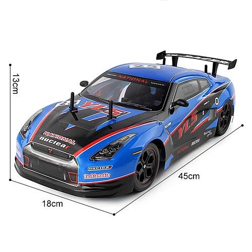 Racer 1:10 Uzaktan Kumandal Araba Drift 2.4 Ghz 20 Km/h Usb arj 43 Cm 8+ Ya YL5 Mavi