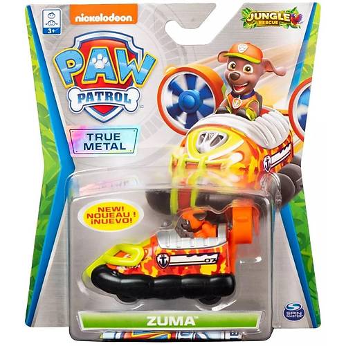 Paw Patrol True Metal Aralar Jungle Rescue Serisi Zuma