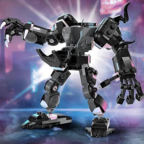LEGO Marvel Venom Robot Zrh Miles Morales'e Kar 76276 | 6 Ya ve zeri Sper Kahraman Yedi ocuklar iin na Edilebilir Yaratc Oyuncak Yapm Seti (134 para)
