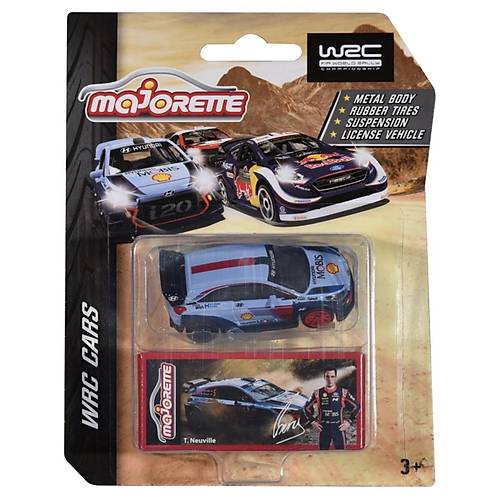 Majorette 1:64 WRC Aralar Serisi 2019 Hyundai 20 T. Neuville