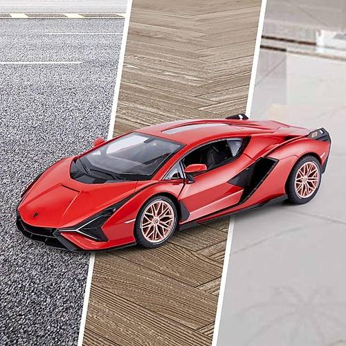 Rastar 1:14 Uzaktan Kumandal Araba Lambroghini Sian FKP 37 Man Kap Alan 2.4 Ghz Ikl Krmz