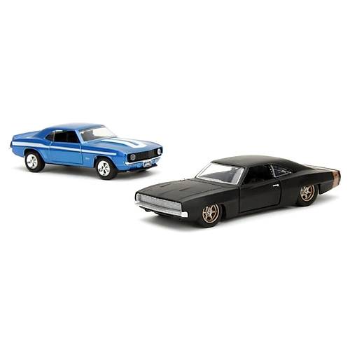 Jada 1:32 Fast & Furious Legacy Series Twin Pack W2/0 Dom's 1968 Dodge Charger Widebody & 1969 Chevr