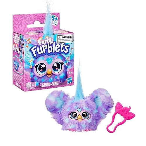 Furby Furblets Groo-Vee Mini Friend, 45+ Ses ve Mzik, 6 Ya ve st in Elektronik Pelu