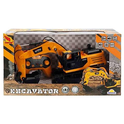 Suncon Uzaktan Kumandal Ekskavatr Sesli ve Ikl Usb arj 40 Cm