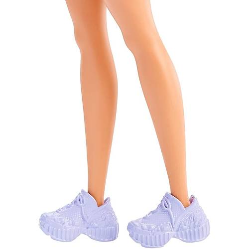 Barbie Byleyici Parti Bebekleri Mor Metalik Elbise