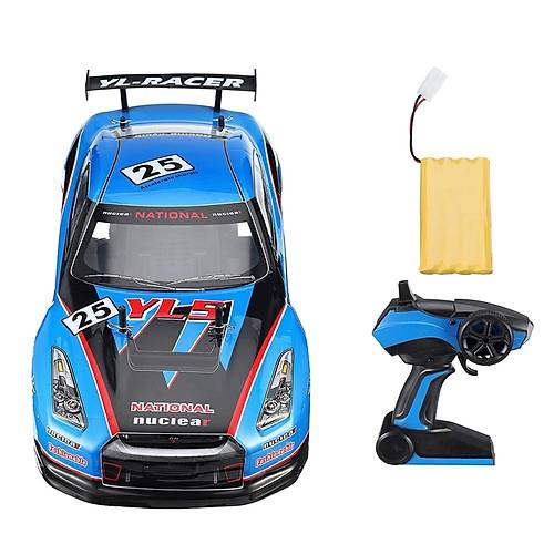 Racer 1:10 Uzaktan Kumandal Araba Drift 2.4 Ghz 20 Km/h Usb arj 43 Cm 8+ Ya YL5 Mavi