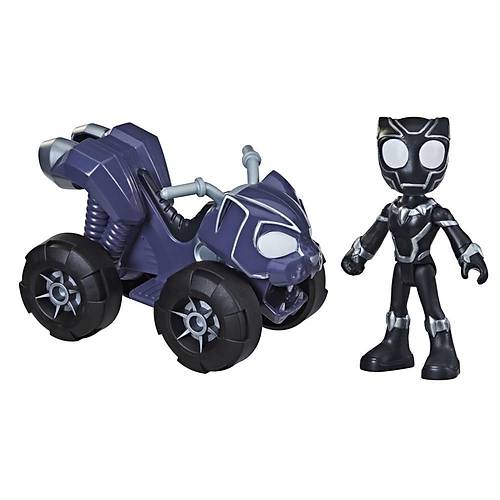 Spidey and His Amazing Friends Black Panther Figr ve Devriye Arac