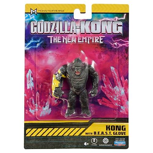Godzilla X Kong Mini Figr 8 Cm Kong Wiht B.E.A.S.T. Glove konik Koleksiyonluk Film Karakteri 4+ Ya