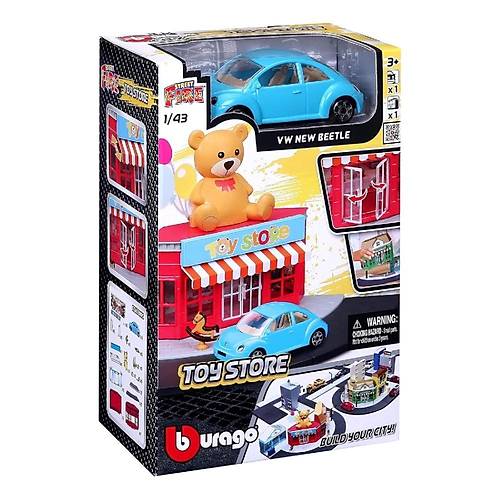Bburago 1:43 City Street Fire City Oyun Seti Toy Store Vw New Beetle