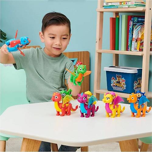 Paw Patrol Kurtarma Sovalyeleri ve Ejderha kili Set Chase ve Dragon Draco