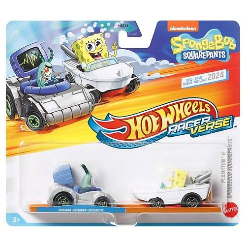 Hot Wheels RacerVerse kili Paket Spongebob Plankton & Spongebob Squarepants