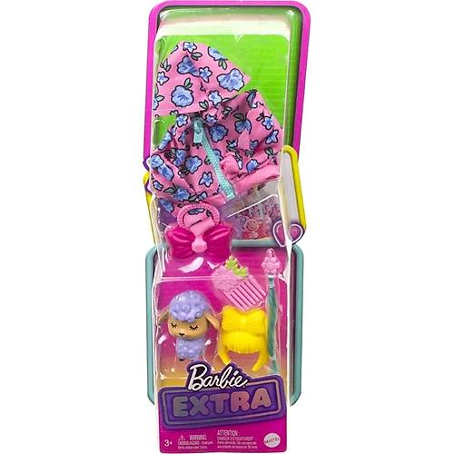 Barbie Extra Hayvan Dostlar ve Kyafet Paketleri iekli Sweat