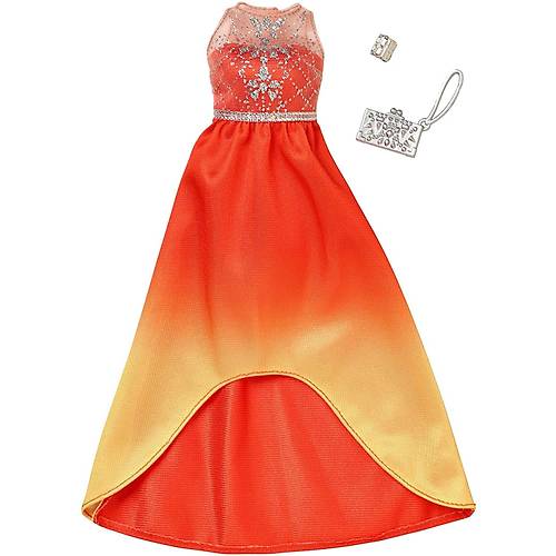 Barbie'nin Son Moda Kyafetleri Turuncu Sar Elbise