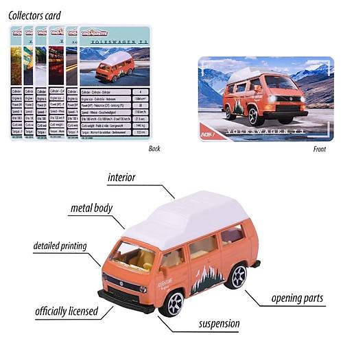 Majorette Vw The Originals Premium Serisi 241A-7 Volskwagen Beetle