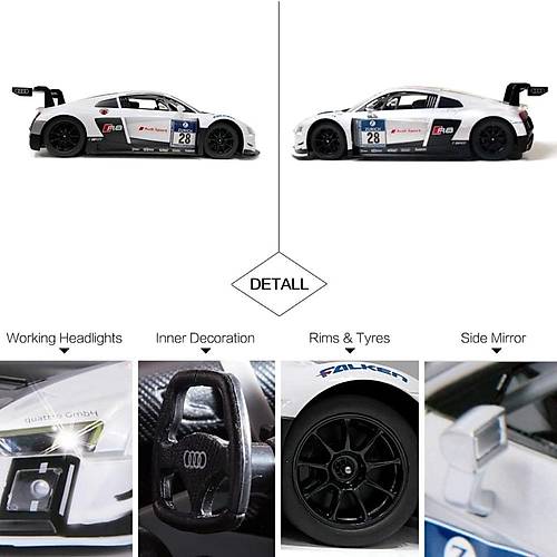 Rastar 1:14 Uzaktan Kumandal Araba Audi R8 Lms 2.4 Ghz Ikl Beyaz