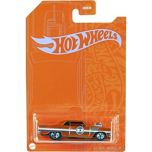Hot Wheels Mavi ve Parlak Arabalar '64 Chevy Chevelle SS
