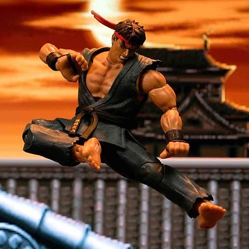 Jada Street Fighter II Deluxe Figr Evil Ryu