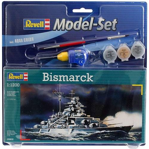 Revell 1:1200 Bismarck Model Set Gemi VBG65802