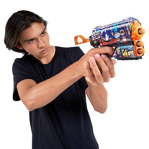 X-Shot Skins Flux Sonic The Hedgehog 8 Mermili Snger Dart Atan Silah 21 Cm Super Speed