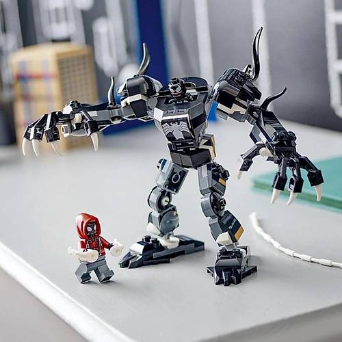 LEGO Marvel Venom Robot Zrh Miles Morales'e Kar 76276 | 6 Ya ve zeri Sper Kahraman Yedi ocuklar iin na Edilebilir Yaratc Oyuncak Yapm Seti (134 para)